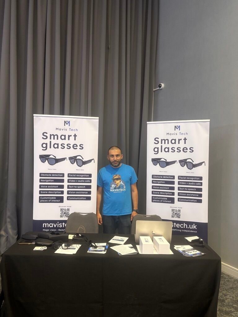 Mavis Tech stand at Sight Village Birmingham